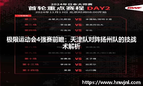 极限运动会4强赛前瞻：天津队对阵扬州队的技战术解析